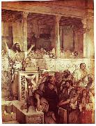Maurycy Gottlieb Christ Preaching at Capernaum USA oil painting artist